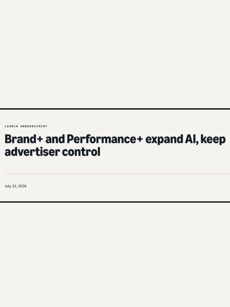 Amazon Just Gave Advertisers 10 New Brand+ and Performance+ Capabilities. Here Is What Actually Matters.